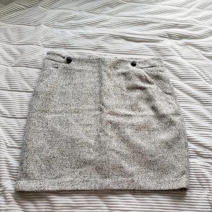 H&M White Wool Mini Skirt – Size 14